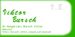 viktor bursch business card